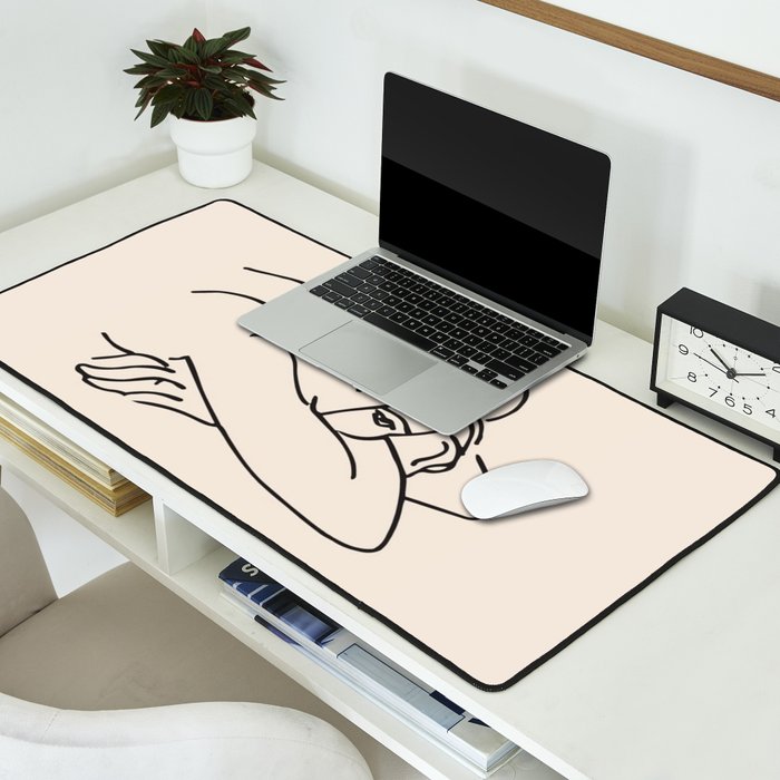 Henri Matisse 'La Femme' Female Nude Figurative Line Art Desk Mat Gallery Image 2