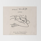 Henri Matisse 'La Femme' Female Nude Figurative Line Art Throw Blanket Gallery Image 2