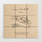Henri Matisse 'La Femme' Female Nude Figurative Line Art Wood Wall Art Gallery Image 1