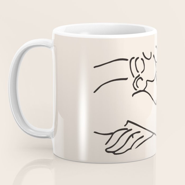 Henri Matisse 'La Femme' Female Nude Figurative Line Art Coffee Mug Gallery Image 3
