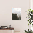 Moody black sand beach in Iceland - Landscape Photography Poster Gallery Image 2