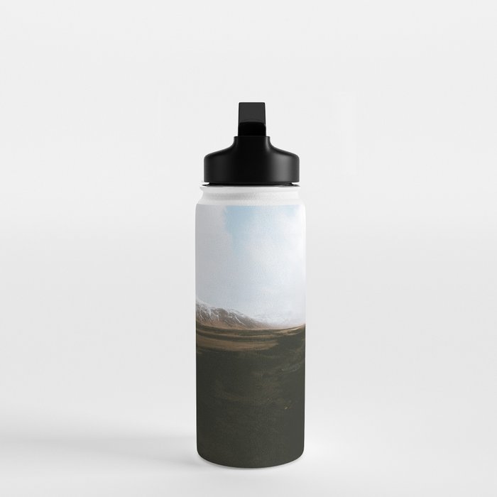 Moody black sand beach in Iceland - Landscape Photography Water Bottle Gallery Image 3