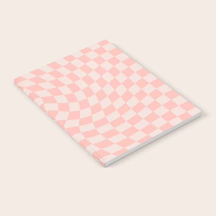 Check VII - Pink Twist â Checkerboard Print Notebook Gallery Image 2