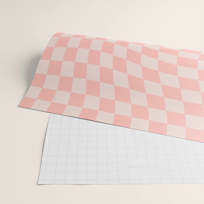 Check VII - Pink Twist â Checkerboard Print Wrapping Paper Gallery Image 2