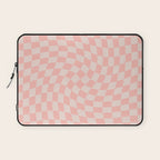 Check VII - Pink Twist â Checkerboard Print Laptop Sleeve Gallery Image 1