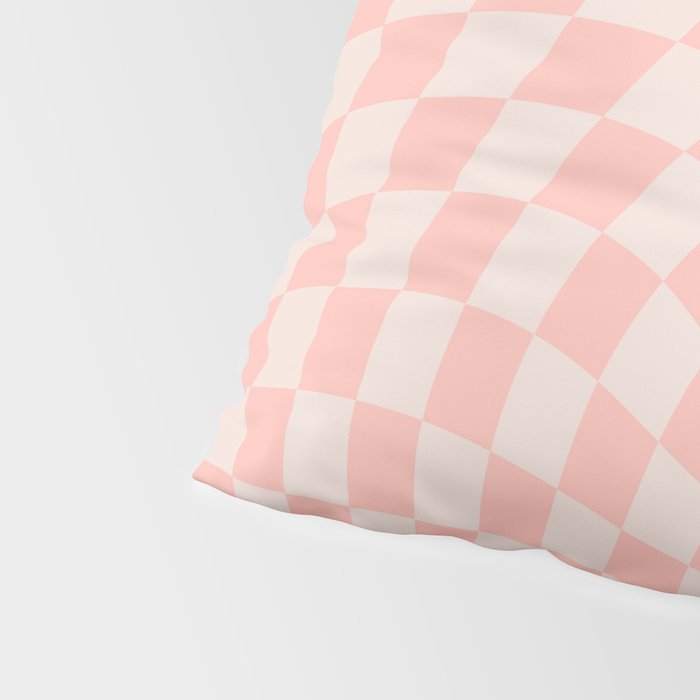 Check VII - Pink Twist â Checkerboard Print Pillow Sham Gallery Image 4