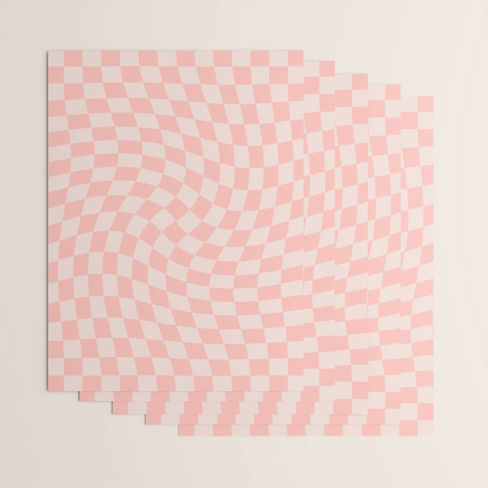 Check VII - Pink Twist â Checkerboard Print Wrapping Paper Gallery Image 3