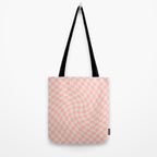 Check VII - Pink Twist â Checkerboard Print Tote Bag Gallery Image 2