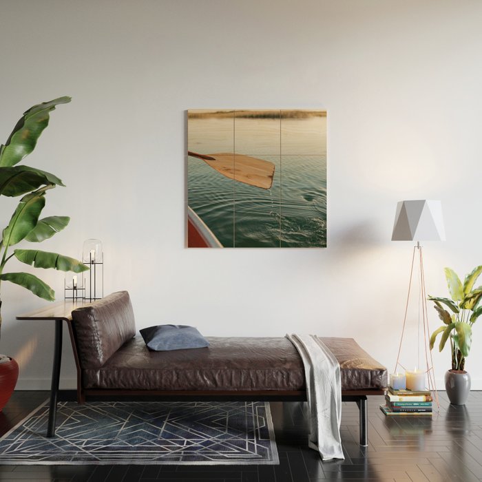 Sunrise Canoe #3 Wood Wall Art Gallery Image 2