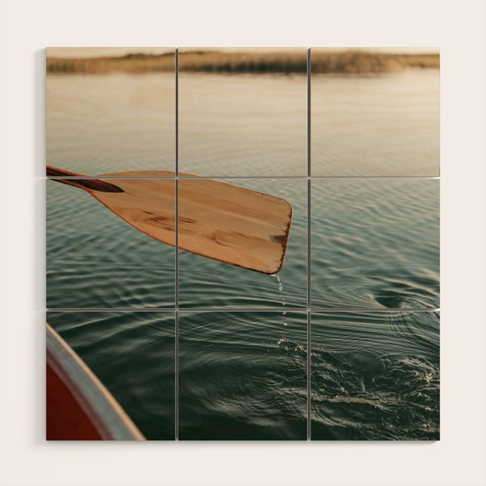 Sunrise Canoe #3 Wood Wall Art Gallery Image 1