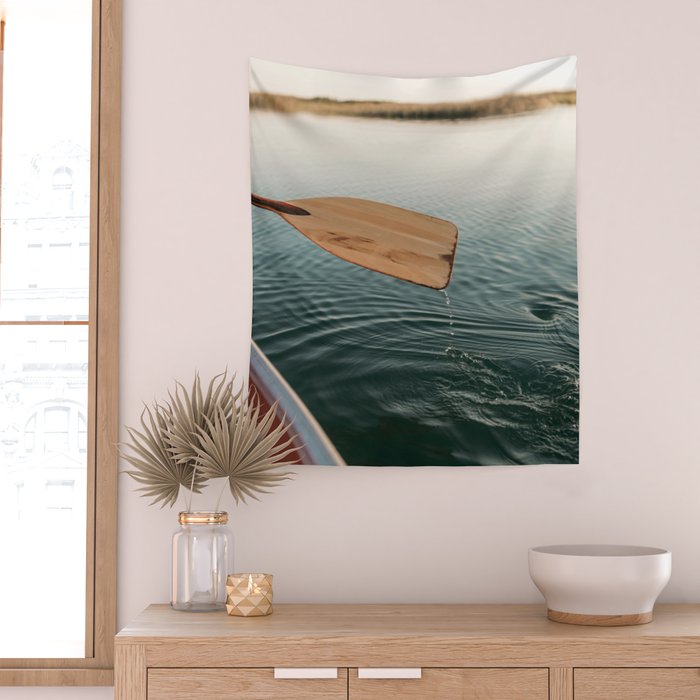 Sunrise Canoe #3 Wall Tapestry Gallery Image 2