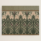 William Morris Iris Golden Green Art Jigsaw Puzzle Gallery Image 1
