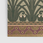 William Morris Iris Golden Green Art Poster Gallery Image 3