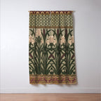 William Morris Iris Golden Green Art Window Curtain Gallery Image 3