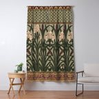 William Morris Iris Golden Green Art Window Curtain Gallery Image 5