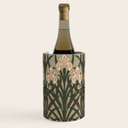 William Morris Iris Golden Green Art Wine Chiller Gallery Image 1