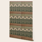 William Morris Iris Golden Green Art Wallpaper Gallery Image 2