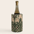 William Morris Iris Golden Green Art Wine Chiller Gallery Image 3