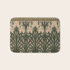 William Morris Iris Golden Green Art Bath Mat Gallery Image 1