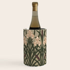William Morris Iris Golden Green Art Wine Chiller Gallery Image 2