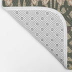 William Morris Iris Golden Green Art Bath Mat Gallery Image 2