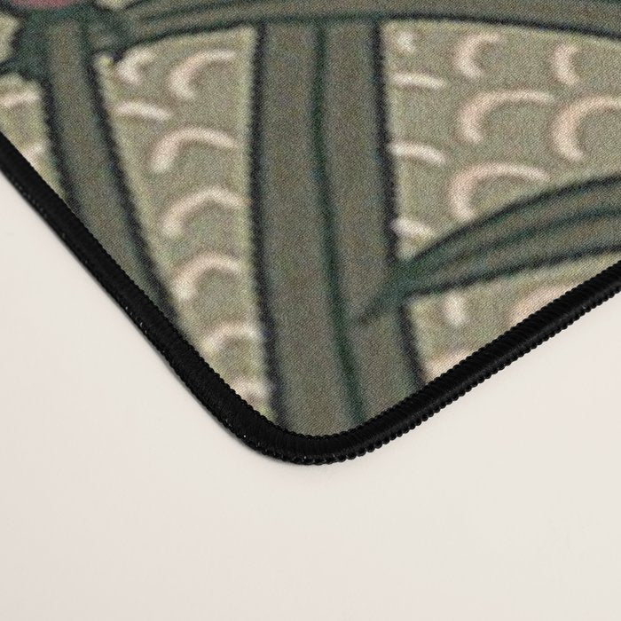 William Morris Iris Golden Green Art Desk Mat Gallery Image 4
