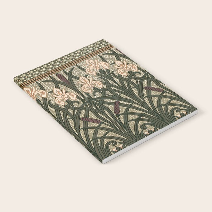William Morris Iris Golden Green Art Notebook Gallery Image 2
