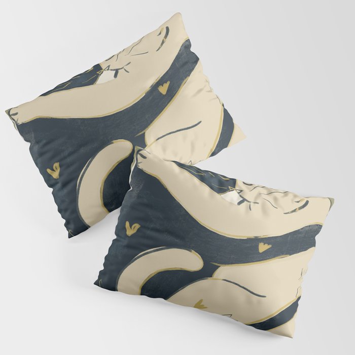 Cats In Love Pillow Sham Gallery Image 1