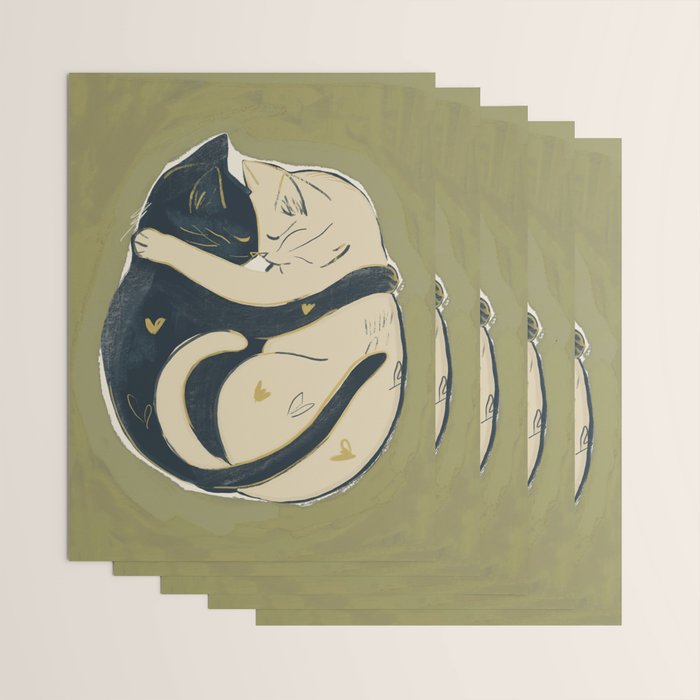 Cats In Love Wrapping Paper Gallery Image 3