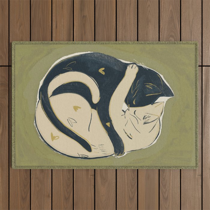 Cats In Love Outdoor Rug Gallery Image 1