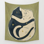 Cats In Love Wall Tapestry Gallery Image 4