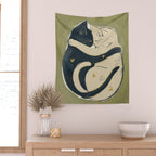 Cats In Love Wall Tapestry Gallery Image 2
