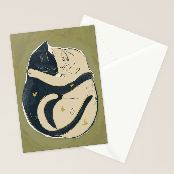 Cats In Love Stationery Card Gallery Image 2