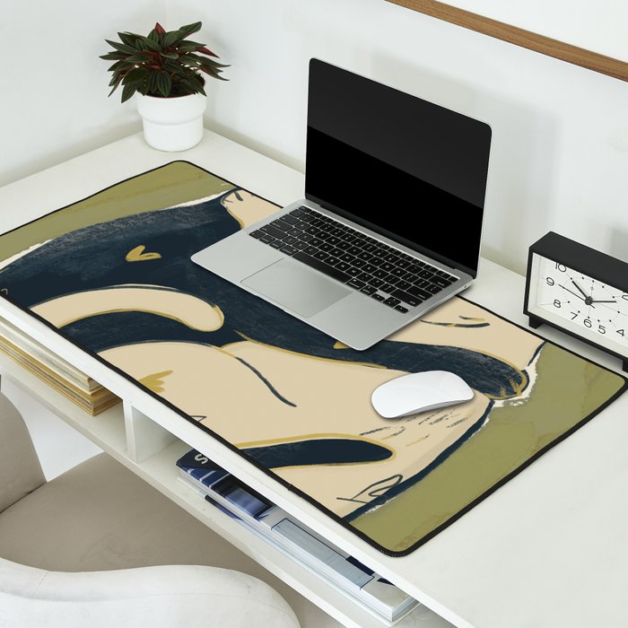 Cats In Love Desk Mat Gallery Image 2