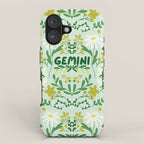 Gemini Retro Folk Art iPhone Case Gallery Image 1