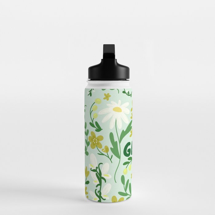 Gemini Retro Folk Art Water Bottle Gallery Image 3