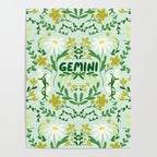 Gemini Retro Folk Art Poster Gallery Image 4