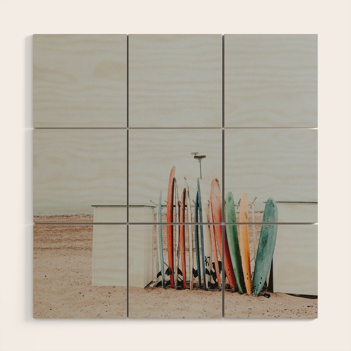 lets surf xxxiii / santa barbara, california Wood Wall Art Gallery Image 1