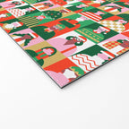 Diverse festive christmas people pattern Welcome Mat Gallery Image 2