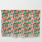 Diverse festive christmas people pattern Wall Hanging Gallery Image 1