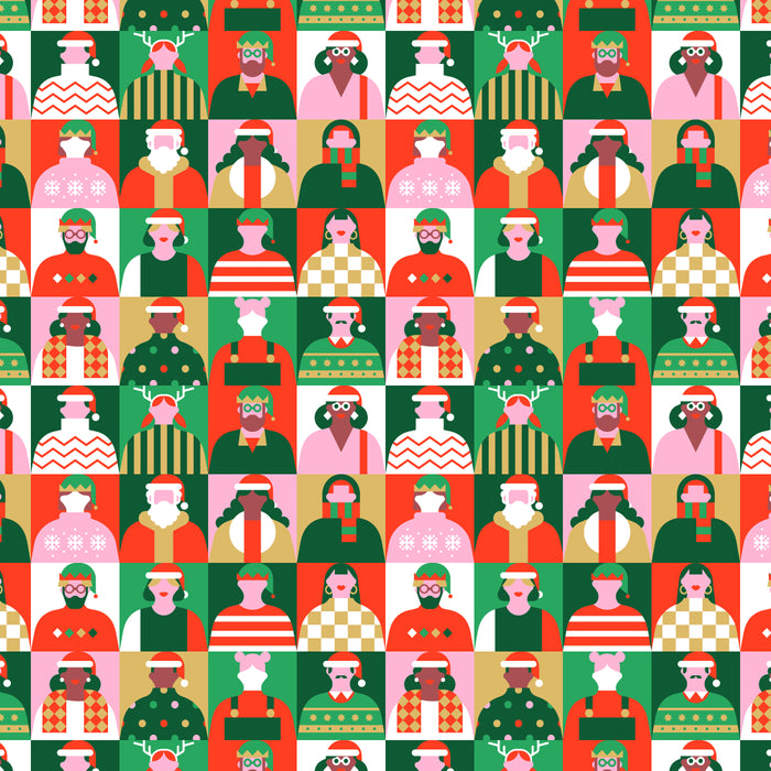 Diverse festive christmas people pattern Coffee Mug Gallery Image 2
