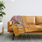 Aquarius Plant Throw Blanket Gallery Image 1