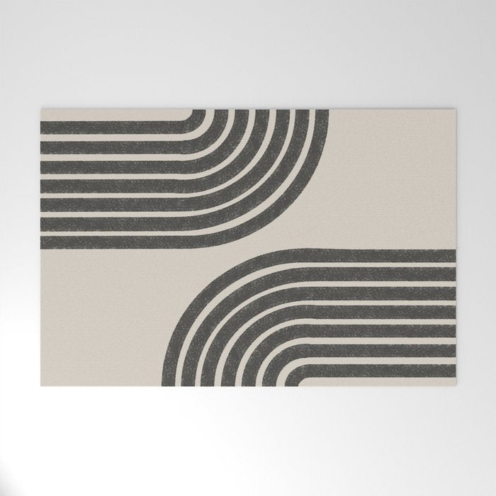 Woodblok Rainbow Art Welcome Mat Gallery Image 1