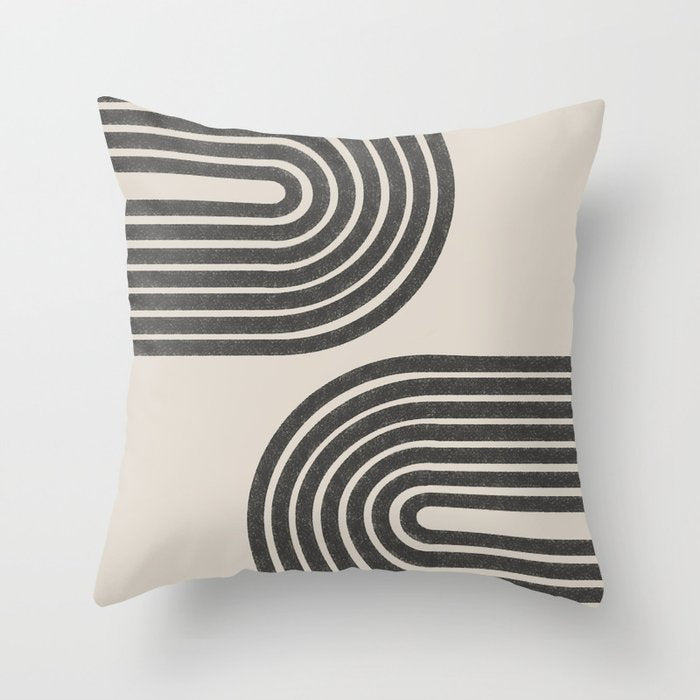 Woodblok Rainbow Art Throw Pillow Gallery Image 6