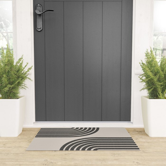 Woodblok Rainbow Art Welcome Mat Gallery Image 3
