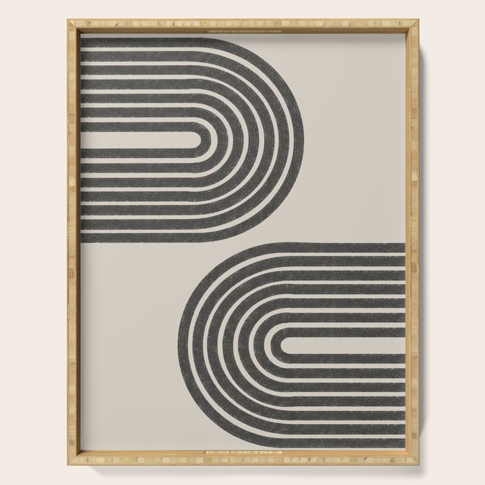 Woodblok Rainbow Art Serving Tray Gallery Image 1