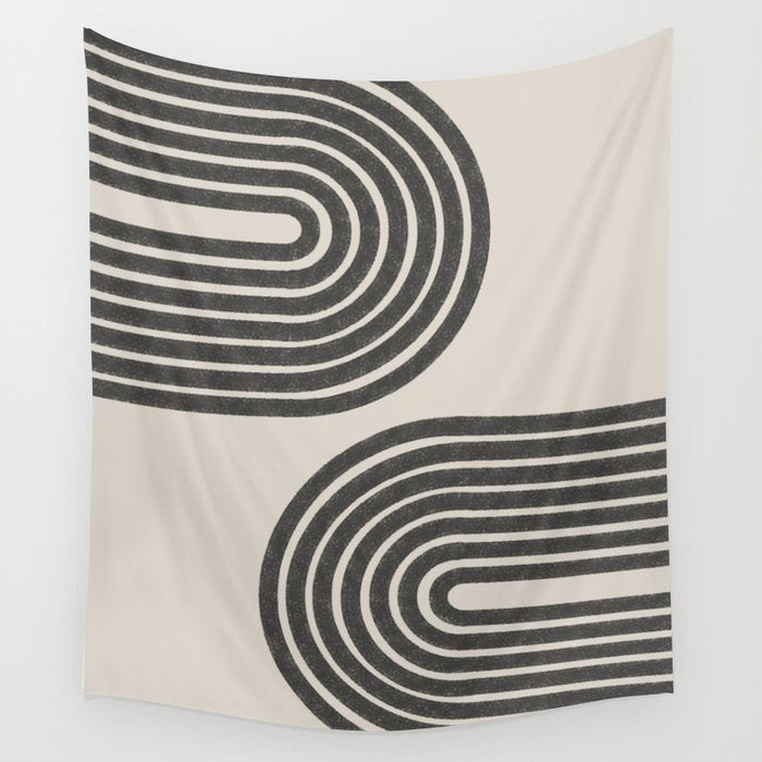 Woodblok Rainbow Art Wall Tapestry Gallery Image 1