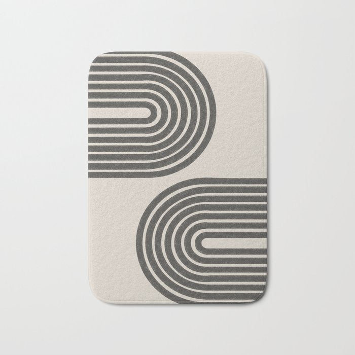 Woodblok Rainbow Art Bath Mat Gallery Image 1