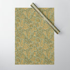 Cactus Desert - green and gold Wrapping Paper Gallery Image 1