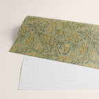 Cactus Desert - green and gold Wrapping Paper Gallery Image 2